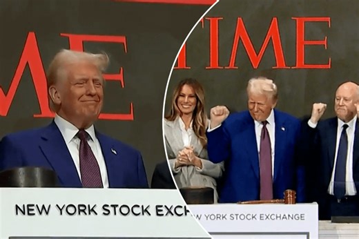 President-elect Donald Trump rings opening bell at NYSE