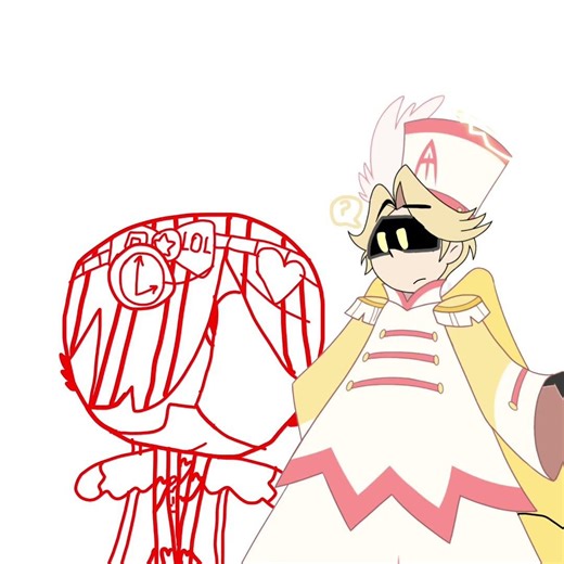 Me hugging my best friend nable, (not a ship!)❤️💛 #hazbinhotel