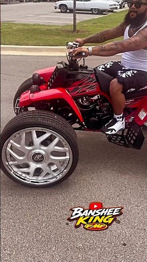 Armani Forged Rims on a Yamaha Banshee?! 🤯 #forgedwheels #atvlife #viral