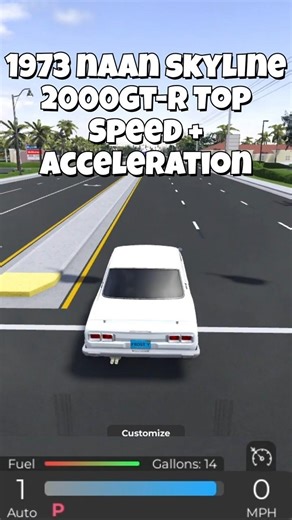 1972 Naan Skyline 2000GT-R Top Speed + Acceleration