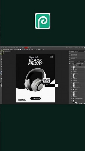 How to create Headphone Poster Design in Photopea l Photopea Tutorial