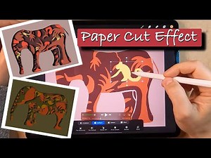 Procreate TUTORIAL - How to do the Paper Cut Effect