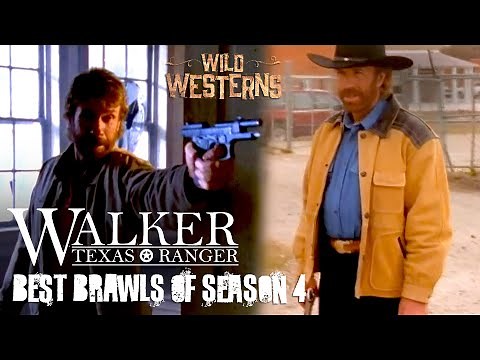 Most BADASS Brawls In Walker, Texas Ranger: Season 4 | Wild Westerns