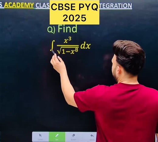 Shivang Gupta on Instagram: "Q) Integration ∫ x^3 /√(1-x^8 ) dx #class12 #cbse #maths #cbse2026 #maths #integrationclass12 #cbse2024 #CBSE #cbse2024 #CBSE2025 #CBSE2025 #cbse2024 #CBSE2025 ,#cbse #maths #cbse2026 #maths #cbse2024 #CBSE2025 #maths #cbse2024 #CBSE2025 #integration ,#cbse #maths #cbse2026 #maths #cbse2024 #CBSE2025 #cbse #integration #cbse #maths #integration #cbse #maths #cbse2026 #cbse2024 #CBSE2025 #cbse #integration #cbse2024 #CBSE2025 #cbse #integration #cbse2024 #CBSE2025 #cb
