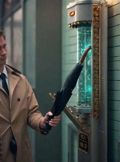 The Most Pointless Umbrella Machine