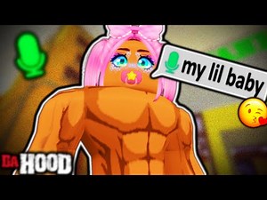 Using the BABY VOICE to TROLL in Da Hood Voice Chat