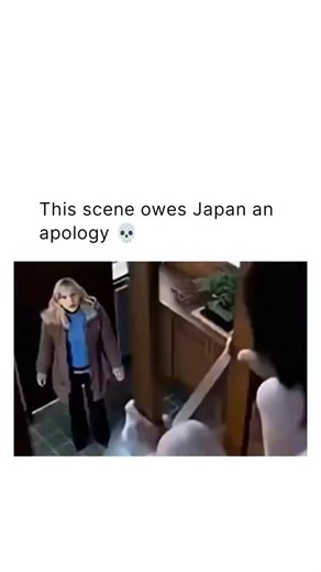Movie Villa on Instagram: "A clip from a Scary Movie parody scene, a woman tries to communicate with a Japanese child ghost, expecting a serious and eerie exchange. Instead, the moment turns absurd as both of them respond by throwing out random Japanese-sounding words that don’t actually connect or make any sense. Rather than building tension, the scene leans fully into awkward humor, with the back-and-forth feeling more like confused improvisation than a supernatural encounter. The lack of mean