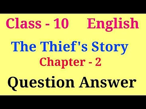 the thief story question answer | footprints chapter 2 question answer | the thief story ncert