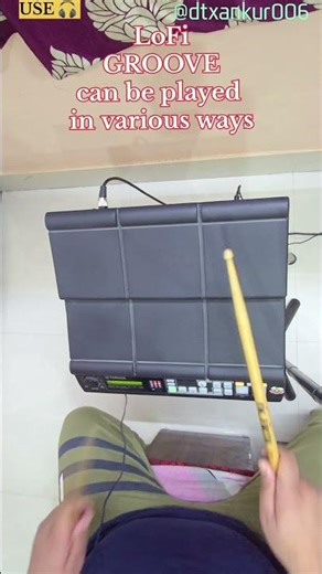 Yamaha DTX MULTI12 Lo-fi hip-hop groove with delay layered tones 🌫️🥁, tabla touch 🪘 & a clean fill 💥