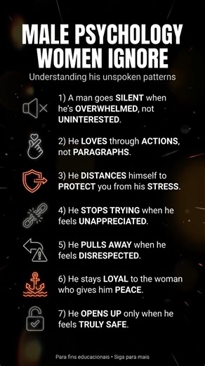 7 Aspects of Male Psychology They Ignore, But Shouldn't 😮 #psychology #motivation #humanbehavior