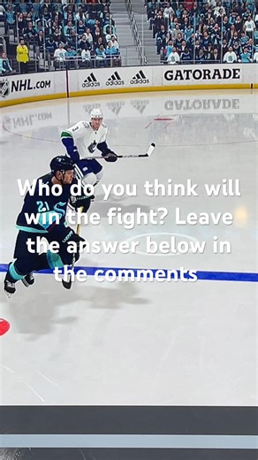 Goalie fight in NHL 22 Seattle vs Vancouver ￼