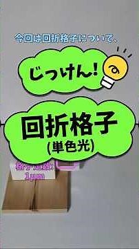 【波動 物理実験】回折格子(単色光)