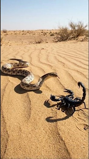 Wild Snake and Scorpion Fight Caught in 4K Clarity