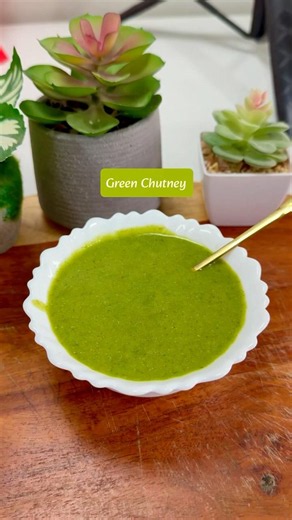 Green Chutney Recipe #shorts