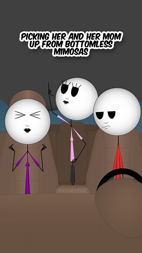 2.4M views · 80K reactions | Picking her and her mom up from bottomless mimosas 若  | Story Stix | Facebook