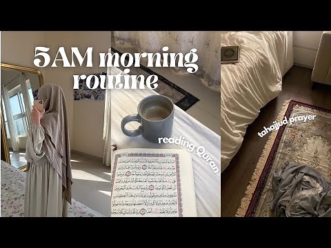 5am Morning Routine | reflections, tahajjud prayer, productivity, life as a Muslimah 💡