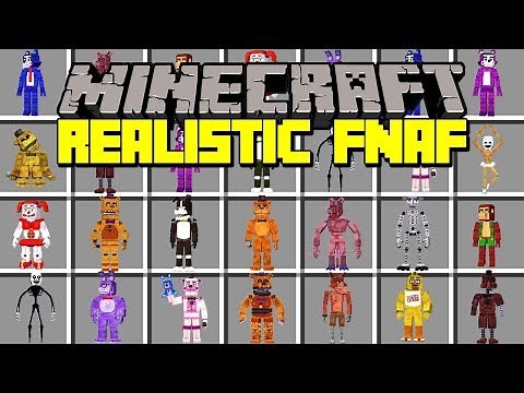 Minecraft REALISTIC FIVE NIGHTS AT FREDDY'S MOD! | SURVIVE REAL LIFE ANIMATRONICS | Modded Mini-Game