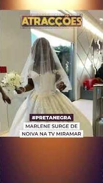 Surpresa no ar: Marlene surge de vestido de noiva na TV Miramar #Entretenimento @MiramarNews