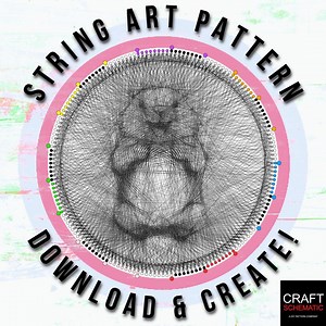 Squirrel String Art Template: DIY Wall Decor Pattern (PDF Download) - Etsy Canada