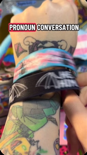 Let's pack some pronoun bat bracelets and other pride goodies #pronouns #theythem #hehim #sheher
