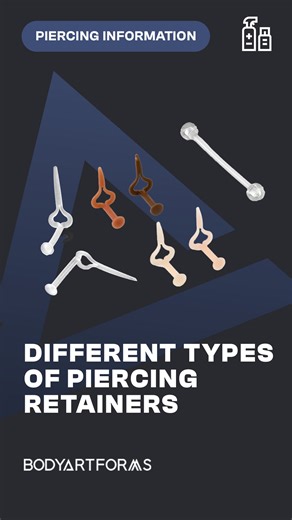 If you need piercing retainers for whatever reason, we've got them! And if you're not sure what type of piercing retainer you need, we'll show you. Shop our piercing retainers at https://bodyartforms.com/products.asp?keywords=retainer | Bodyartforms