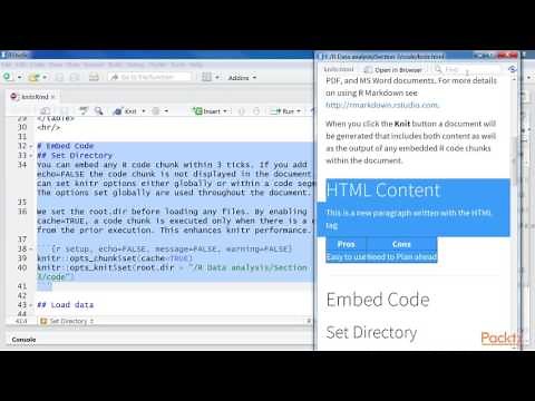 R Data Analysis Solution: Generate Reports of Data Analysis with R Markdown & knitR | packtpub.com