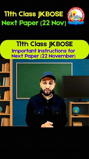 13K views · 70 reactions | 11th Class Jkbose - Paper On 22 Nov - Important Instructions - Physics, History JKBOSE | Jk Study Materials | Facebook
