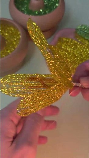 Creating a Golden Beaded Lily ✨ | French Beaded Flowers