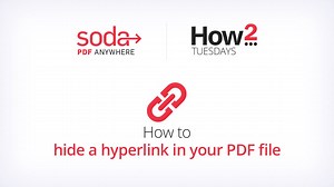 3 comments | Check out our latest tutorial video to learn how to hide a hyperlink in your PDF file. | Soda PDF | Facebook