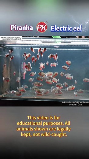 Electric Eel vs Piranha: Nature’s Deadly Showdown