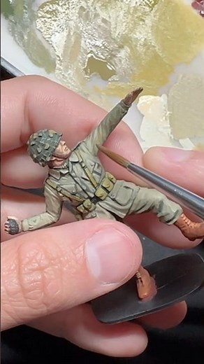 Army Men Painting Airfix US Paratrooper