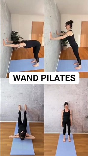 Diese 4 WAND PILATES Übungen verändern deine Haltung sofort! 😍