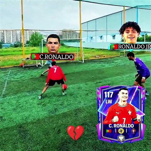 Cristiano Ronaldo x Cristiano Junior Skills🤣☠️🔥