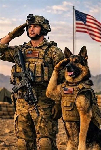 Unbreakable Bond 🇺🇸 Soldier & His Loyal K9 Hero 🥰 | #USSOLDIER #MilitaryDog #ArmyK9 #SoldierAndDog