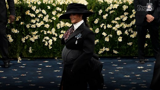 Pregnant Rihanna Debuts Baby Bump on 2025 Met Gala Red Carpet Almost an Hour After It Ended — and It's So Worth the Wait