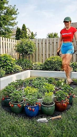 Genius Cinder Block Garden Hack! 🧱🌱 (Budget Backyard DIY)