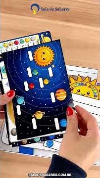 Maleta do Sistema Solar - Colorida e Para Colorir + atividades