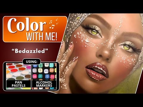 Bedazzled - Easy Sparkling Portrait 🎨 Step by Step Tutorial