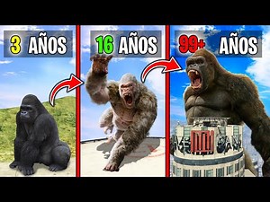 SOBREVIVÍ 99 AÑOS como KING KONG en GTA 5