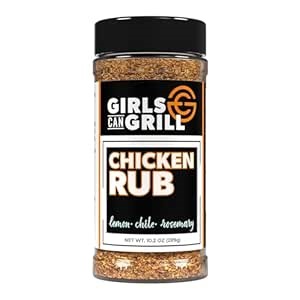 Girls Can Grill Chicken Rub | Award Winning Barbecue Seasoning for Chicken, Turkey, Duck, Poultry and Vegetables | 10.2 oz
