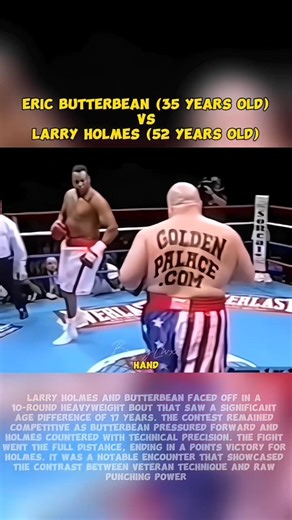 Larry Holmes vs Eric Butterbean Highlights 🥊🔥 #boxing #shorts #new #heavyweightboxing