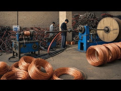 Amazing Giant Factory of Recycling Copper Scrap in to 99% pure Copper wires || how it's made