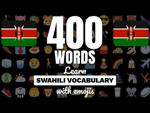 Learn Swahili vocabulary with emojis and example sentences! Basic nouns & adjectives