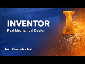 Autodesk Inventor Full Course – Lesson 6: Text, Geometry Text with all Options