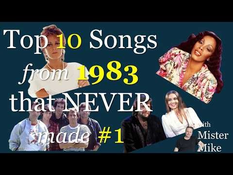 The top 10 Billboard US Hit Singles from 1983 that were good but not quite #1.