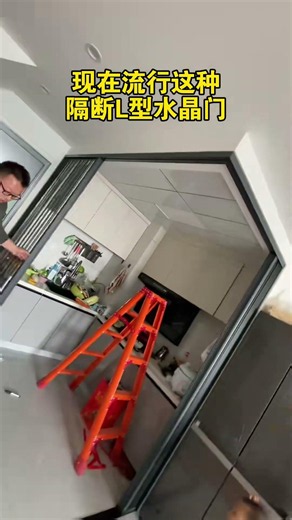 Space-saving Folding Door Installation#doors #slidingdoors #home