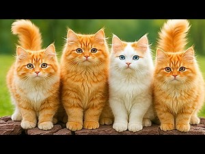 Beautiful Cats in the Forest | Relaxing Nature Walk & Adorable Kitten Moments 4K