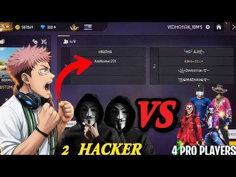 "2 Hackers Vs 4 Pro Players" 😱 | Free Fire Custom Challenge | Free Fire | #freefire #gaming #shorts