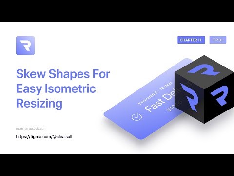 CHAPTER 11.⁣⁣ - TIP 01.⁣ - Skew Shapes For Easy Isometric Resizing