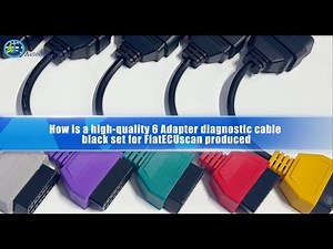 6 pcs Cables for FIAT ECU Scan & Multiecuscan Adaptor Six Colours OBD2 Cables
